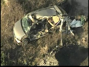 Wreckage of 2007 Honda Odyssey