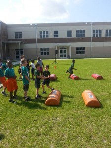 Children enjoying Dolphins JTC at Tortuga Preserve Elementary