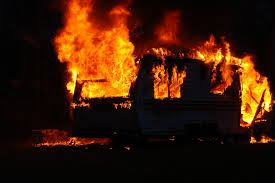 Camper Fire