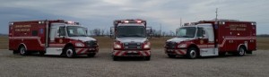 Fire Ambulances three